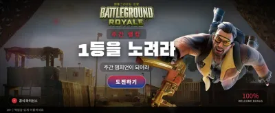최후의 1인을 향한 배틀그라운드 banner
